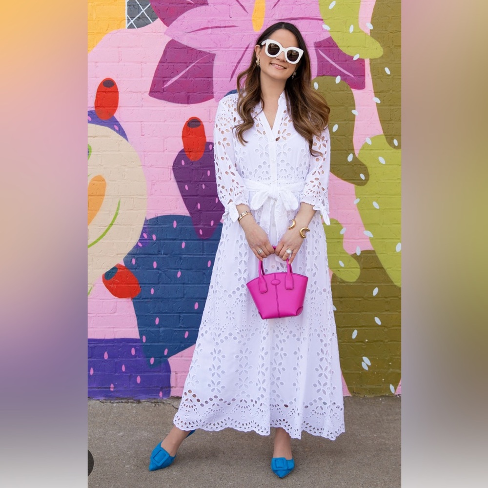 Lilly Pulitzer Amrita Lace Shirtdress Eyelet dress 🔥NEW 🔥
